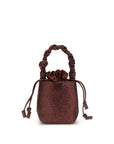 Ganni Bordeaux Recycled Polyester Handbag