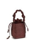 Ganni Bordeaux Recycled Polyester Handbag