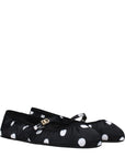 Dolce & Gabbana Black Fabric Ballet Flats