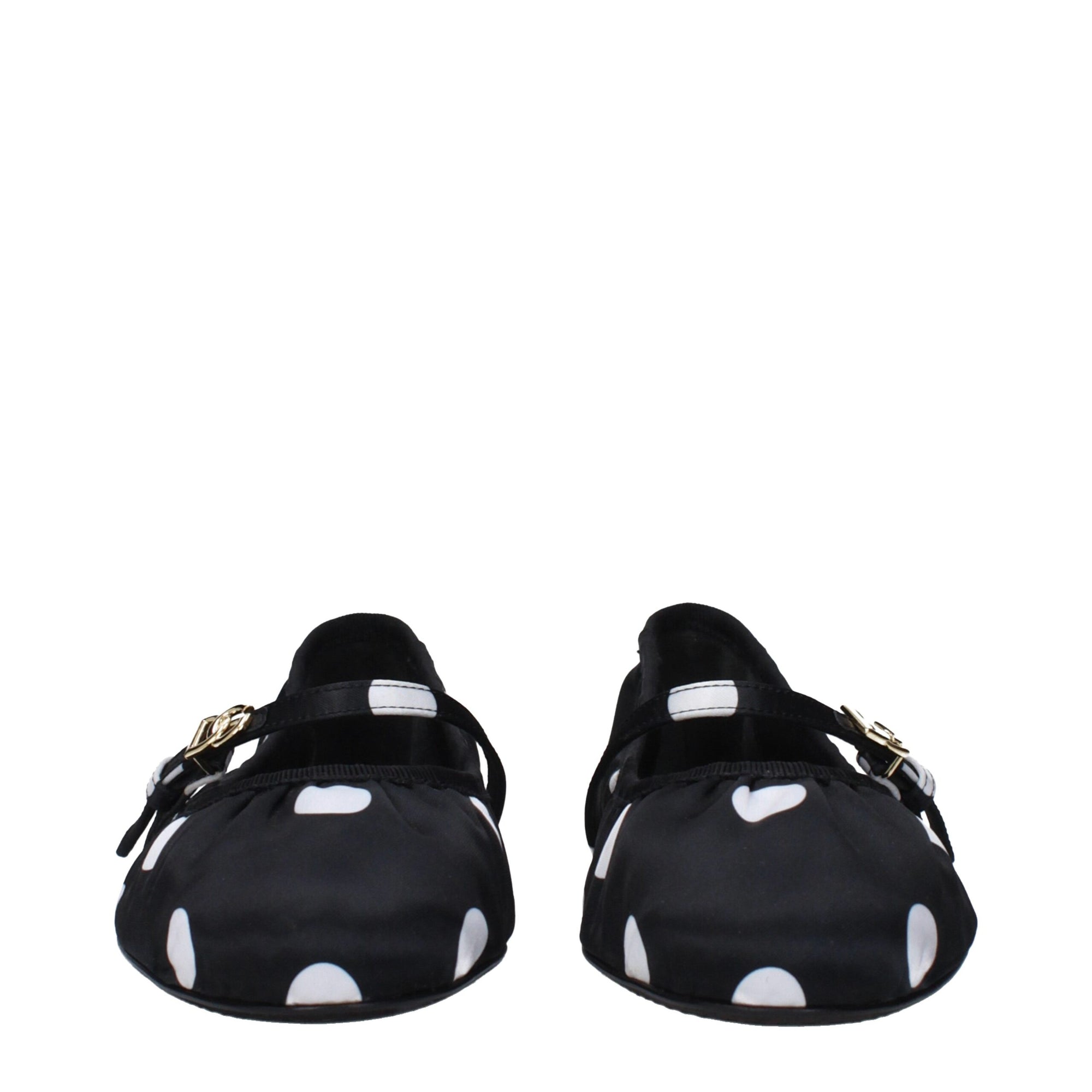 Dolce &amp; Gabbana Black Fabric Ballet Flats