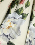 Dolce & Gabbana Beige Floral Sleeveless A-line Dress
