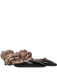 Valentino Garavani Black Leather Strap-On Sandals