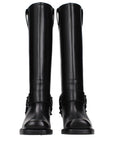Valentino Garavani Black Leather Boots