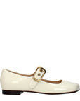 Chloé Beige Leather Ballet Flats