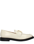 Chloé Beige Leather Slip-On Loafers