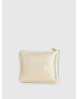 Coccinelle Gold Leather Clutch Bag