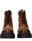 Prada Brown Leather Ankle Boots