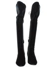 Prada Black Velvet Over The Knee