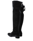 Prada Black Velvet Over The Knee