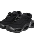 Dolce & Gabbana Black Slip On Low Top Wave Sneakers Shoes
