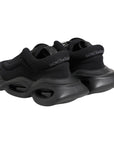 Dolce & Gabbana Black Slip On Low Top Wave Sneakers Shoes
