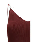 Versace Bordeaux Viscose Casual Dress