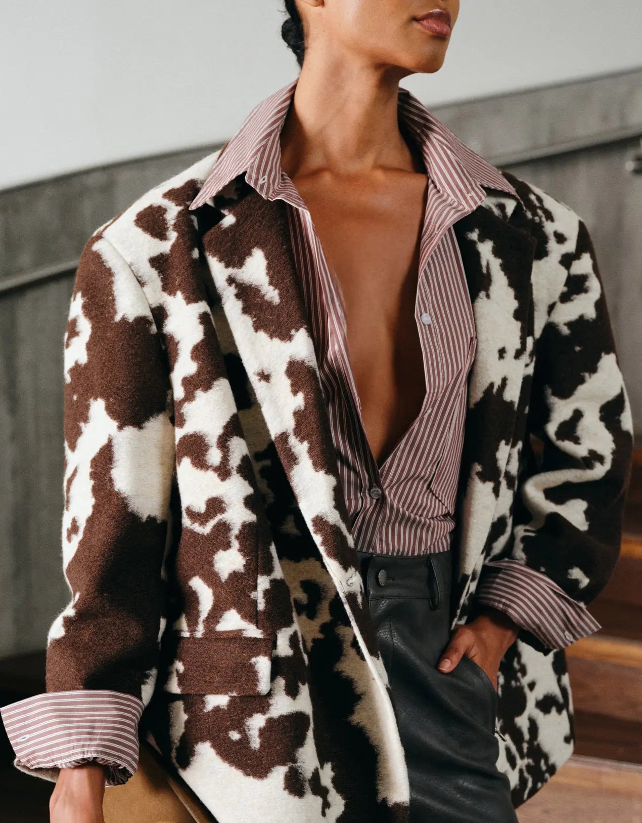 Blazer animalier Fijame