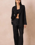 Blazer dritto in lino Estefy-shop