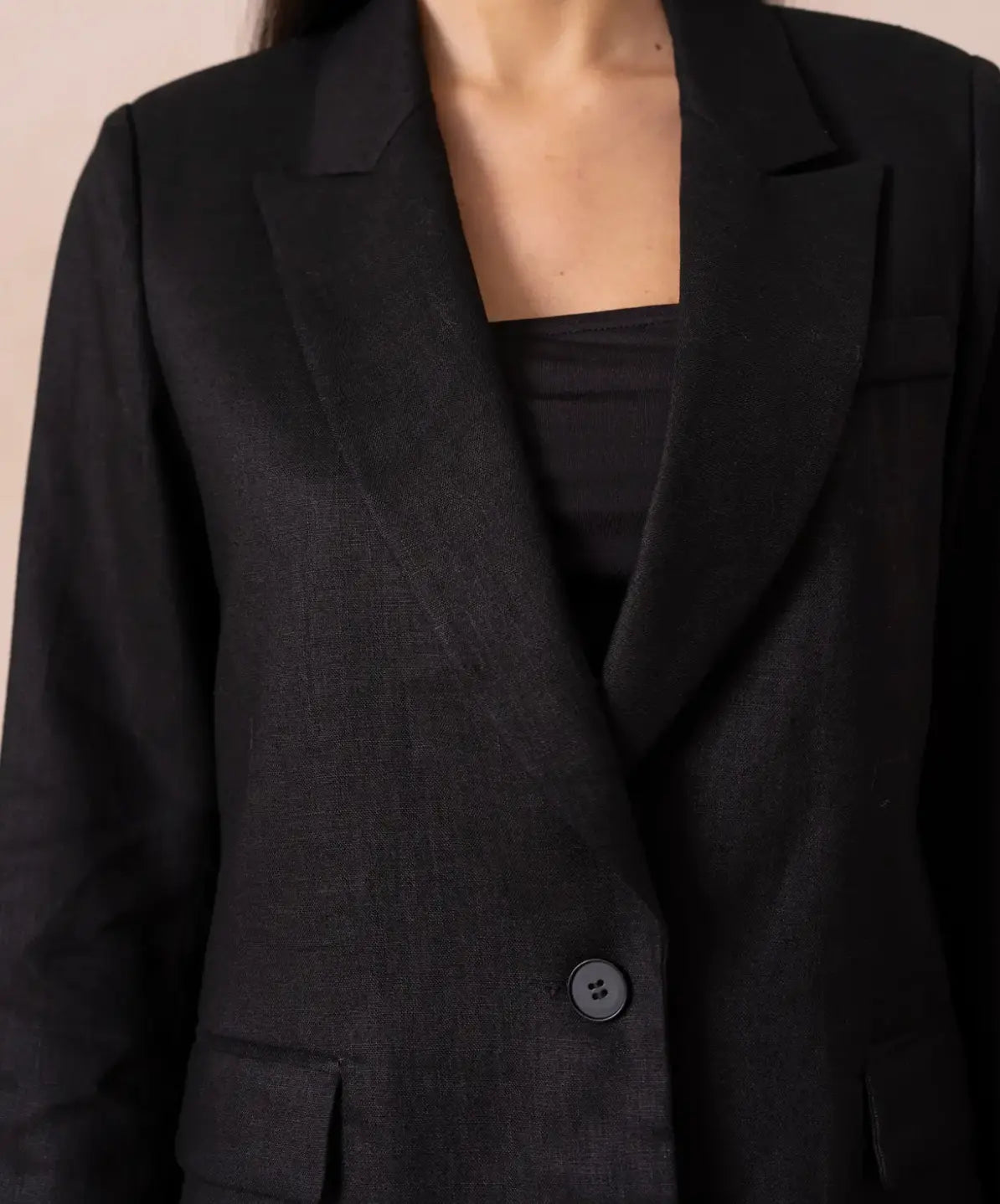 Blazer dritto in lino Estefy-shop
