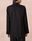 Blazer dritto in lino Estefy-shop