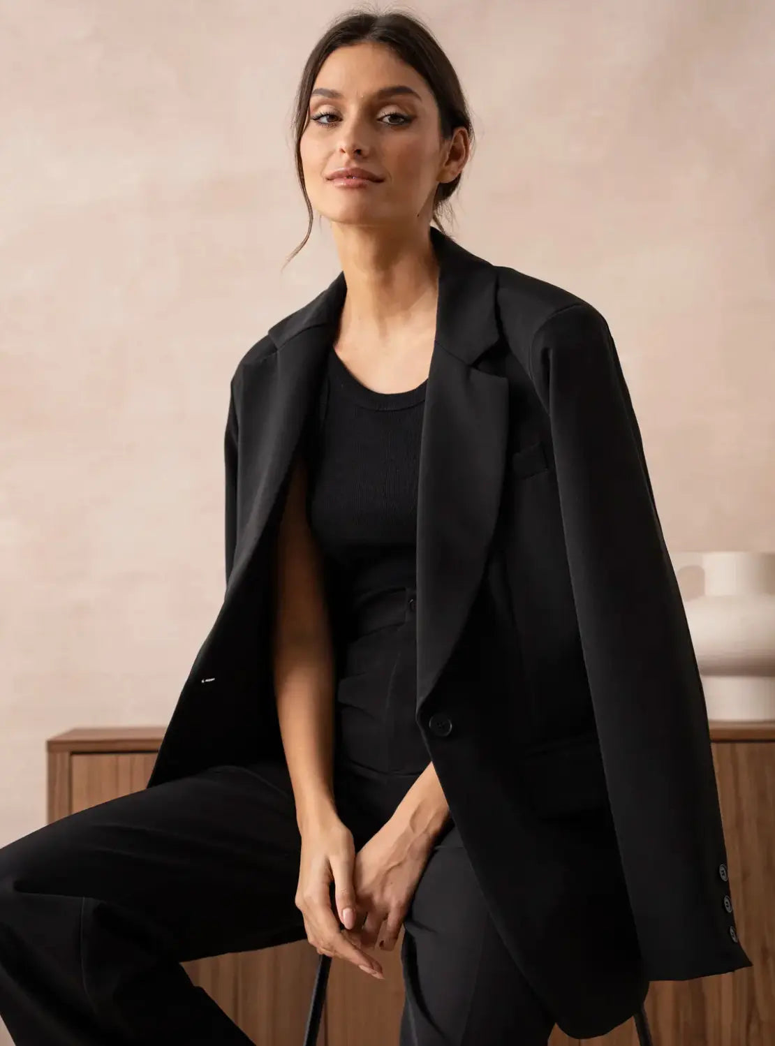 Giacca oversize tinta unita timeless Estefy-shop