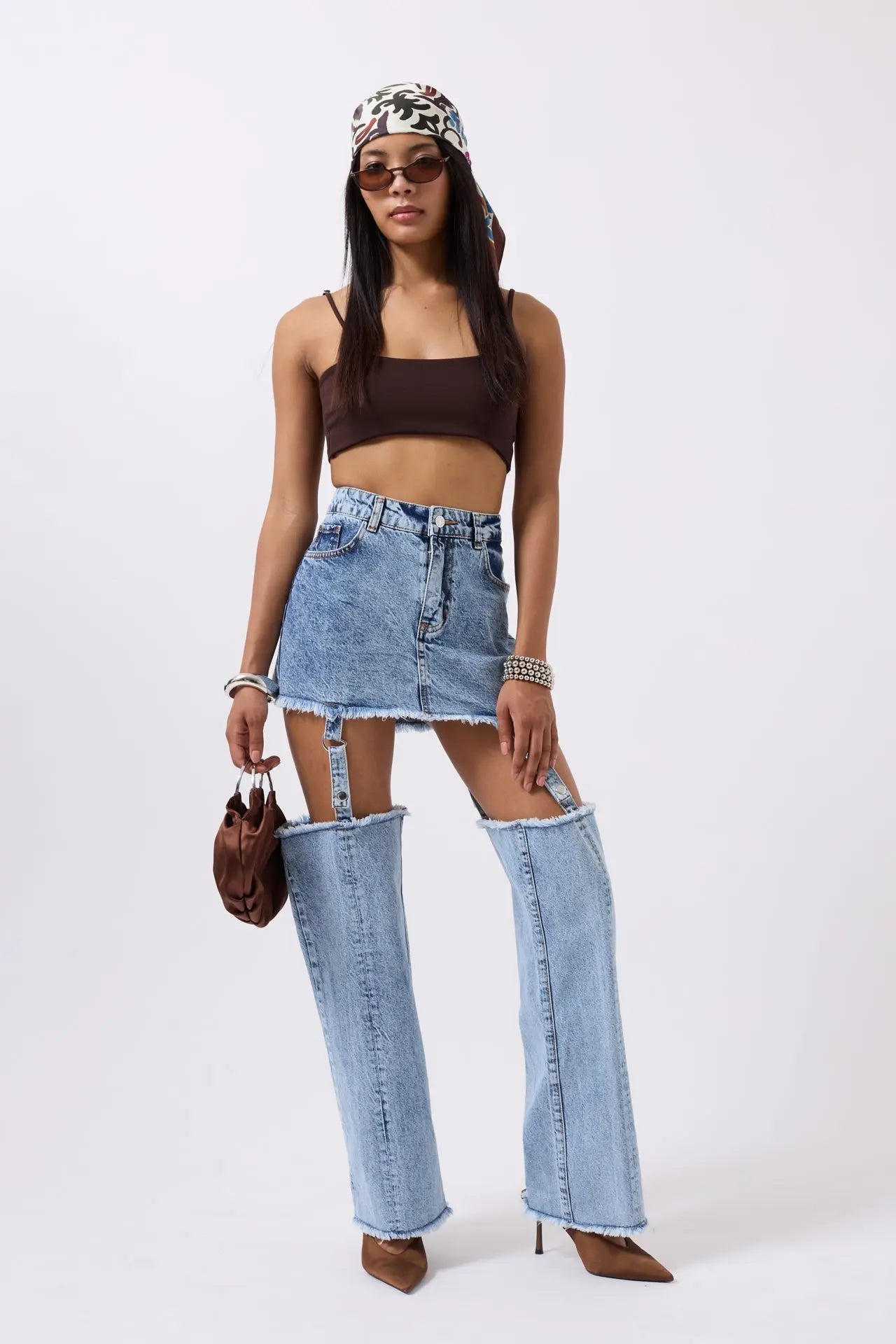 Gonna Split Denim 2-in Fijame