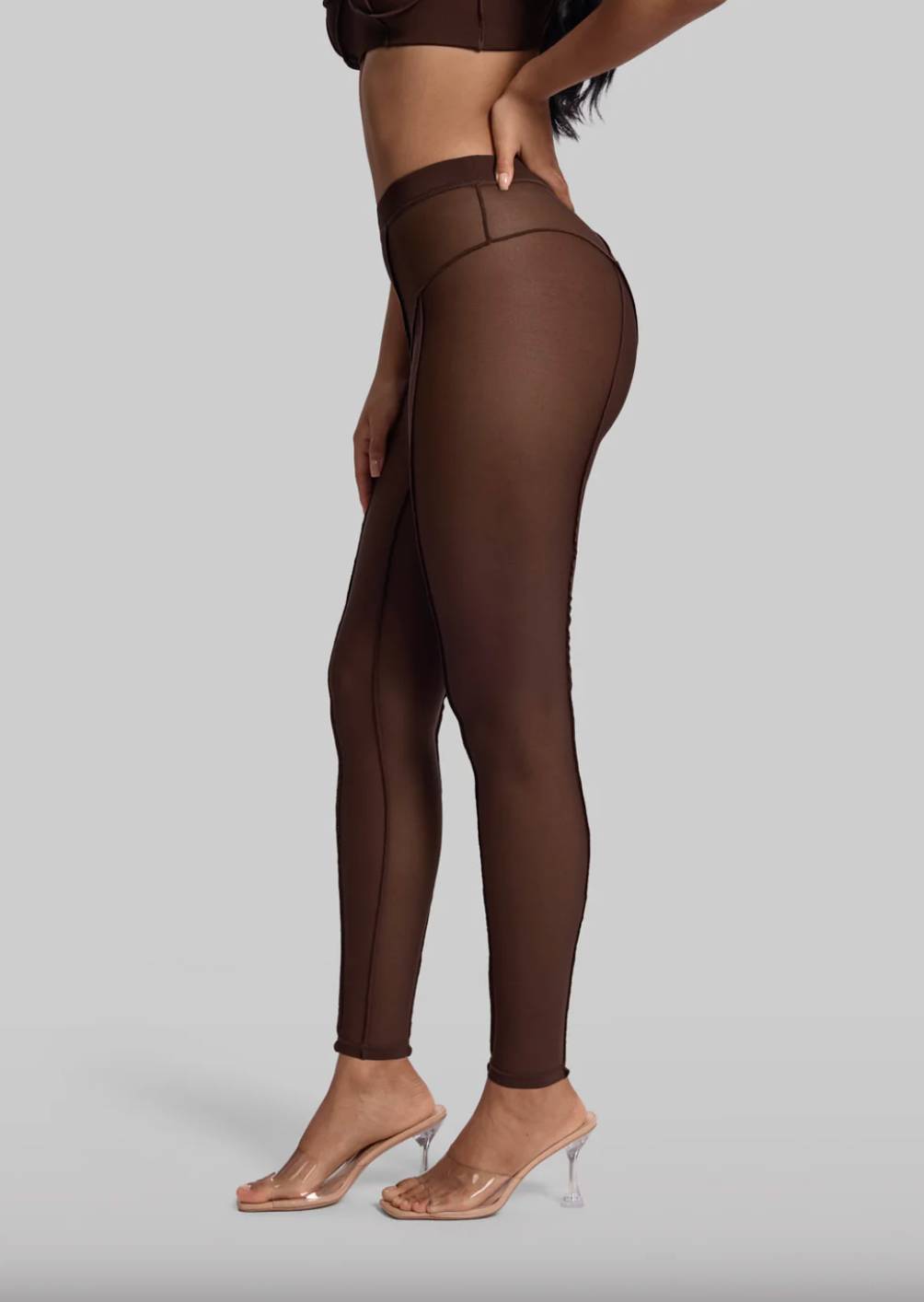 leggings modellanti donna inserti mesh