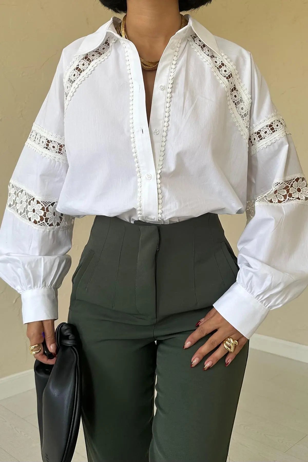Pantaloni a vita alta Fijame
