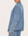 Blazer in denim oversize