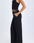 Trousers neri wide-leg FIJAME, design elegante