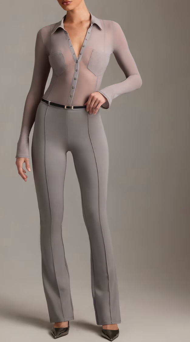 Pantaloni svasati donna FIJAME a vita bassa