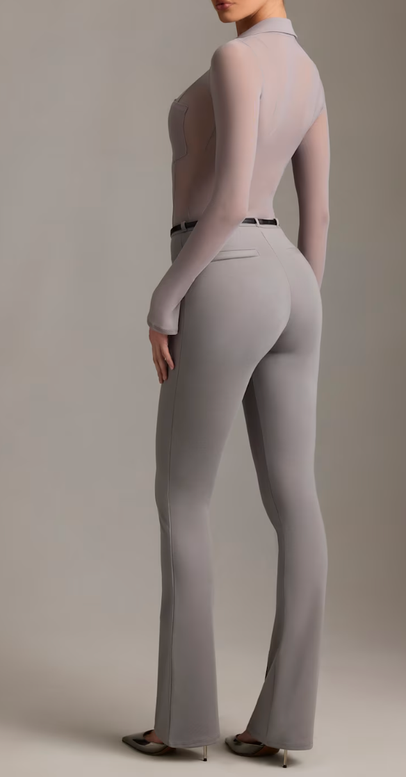 Pantaloni a zampa FIJAME, modello vita bassa elegante