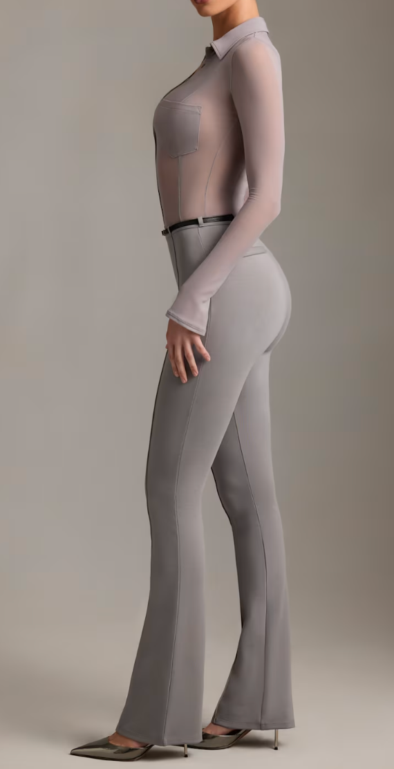 Pantaloni svasati FIJAME, silhouette slanciata